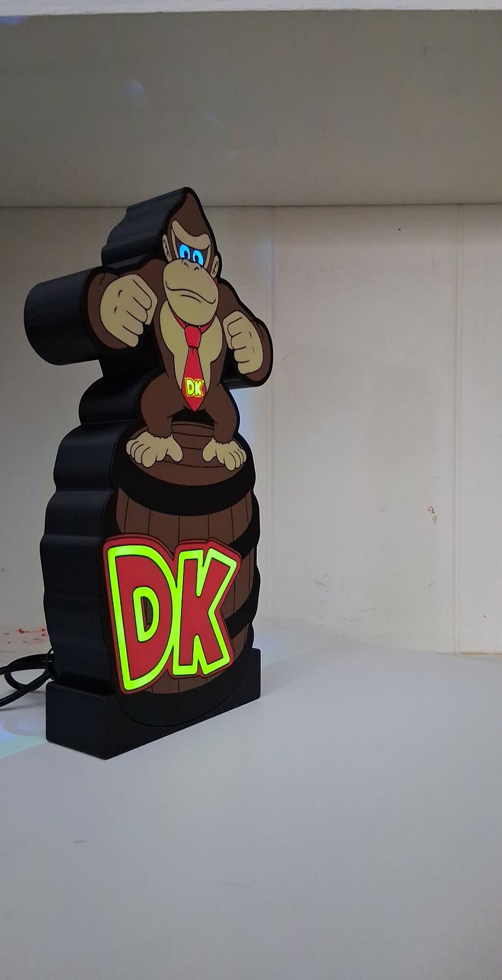 Donkey Kong LED light box – custom 3D printed – Lit Layer Creations